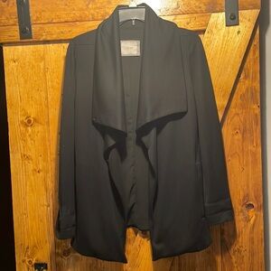 Anthropologie Guest Editor Wrap Black Jacket Size Small